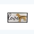 Youngs Wood Love Dog Sign 20757